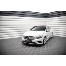 Maxton Design spoiler pod přední nárazník pro Mercedes třída A W176/Standard, černý lesklý plast ABS