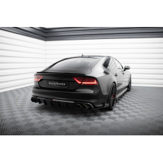 Maxton Design vložka zadního nárazníku pro Audi S7 C7, černý lesklý plast ABS Maxton Design vložka zadního nárazníku pro Audi S7 C7, černý lesklý plast ABS
