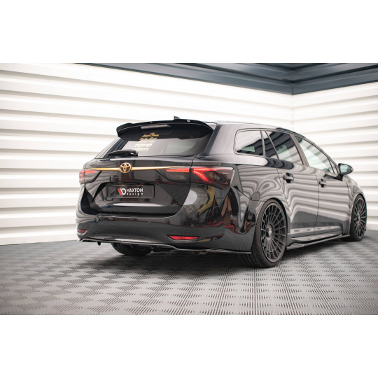 Maxton Design prodloužení spoileru pro Toyota Avensis MK3/Facelift, černý lesklý plast ABS