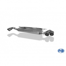 Fox Sportauspuff koncový tlumič výfuku s koncovkou 2x80 Typ 14 na obou stranách pro BMW X5 E70 s motorem 4.8