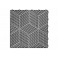 3D dlaždice modulární podlahy 40 x 40 cm, barva: černá