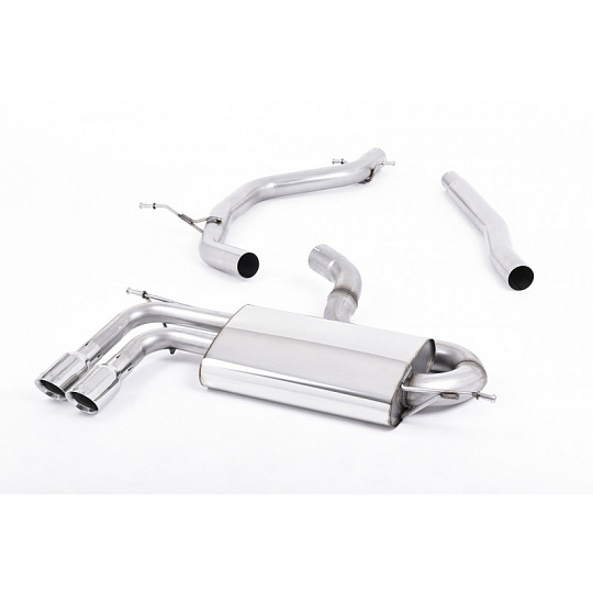 Milltek Sport výfukový systém cat-back bez rezonátoru (hlasitější) pro Audi A3 1.8 TSI 2WD 3-dvéř. 2008-2012