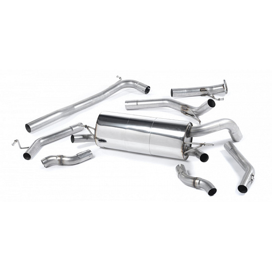 Milltek Sport výfukový systém cat-back bez rezonátoru (hlasitější) pro Honda Civic Type R 2.0 i-VTEC FN2 2007-2012, využívá originálních koncovek