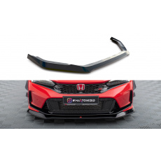 Maxton Design spoiler pod přední nárazník pro Honda Civic Mk11 Type-R, černý lesklý plast ABS
