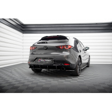 Maxton Design prodloužení spoileru pro Mazda 3 Mk4, černý lesklý plast ABS