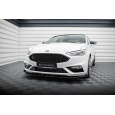 Maxton Design "Street Pro" spoiler pod přední nárazník s křidélky pro Ford Mondeo Mk5 Facelift, plast ABS bez povrchové úpravy, s červenou linkou, Sport