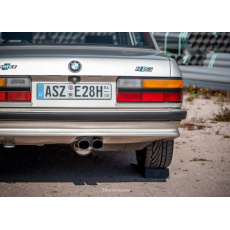 Fox Sportauspuff koncový tlumič výfuku s koncovkou 2x88x74 Typ 32 (černá) pro BMW řada 5 E28 s motorem 1.8, 518i bez katalyzátoru