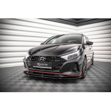 Maxton Design spoiler pod přední nárazník ver.3 pro Hyundai i20 N Mk3, černý lesklý plast ABS