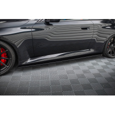 Maxton Design difuzory pod boční prahy ver.3 pro BMW M2 G87, černý lesklý plast ABS