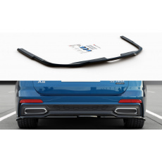 Maxton Design středový spoiler zadního nárazníku pro Audi A6 C8, černý lesklý plast ABS, S-Line Maxton Design středový spoiler zadního nárazníku pro Audi A6 C8, černý lesklý plast ABS, S-Line