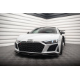 Maxton Design spoiler pod přední nárazník ver.2 pro Audi R8 Mk2 Facelift, černý lesklý plast ABS