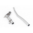 Milltek Sport downpipe a Hi-Flow sportovní katalyzátor V2 Large Bore Downpipe with 200CPSI Race Cat (104mm to 80mm) pro Volkswagen Arteon 2.0TSI 280PS 4Motion (North American bez klapek/Downturn Tips) 2022-2024, pouze pro Milltek Sport cat-back systé
