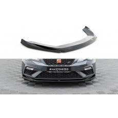 Maxton Design spoiler pod přední nárazník ver.5 pro Seat Leon Cupra Mk3 Facelift, černý lesklý plast ABS Maxton Design spoiler pod přední nárazník ver.5 pro Seat Leon Cupra Mk3 Facelift, černý lesklý plast ABS