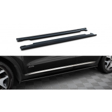 Maxton Design difuzory pod boční prahy pro Kia Sportage Mk4, černý lesklý plast ABS