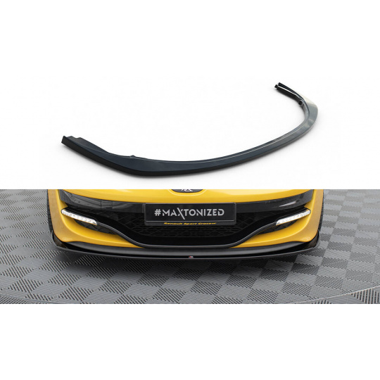 Maxton Design spoiler pod přední nárazník pro Renault Megane RS Mk3, černý lesklý plast ABS, ver. 2