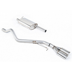 Milltek Sport výfukový systém cat-back s rezonátorem (tišší) pro Volkswagen Transporter \ Caravelle T5 SWB 2.0l (140ps) 2WD a 4MOTION 2010-2015, typ koncovek: GT-100 leštěné