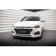 Maxton Design spoiler pod přední nárazník ver.2 pro Hyundai i20 Mk2 Facelift, černý lesklý plast ABS