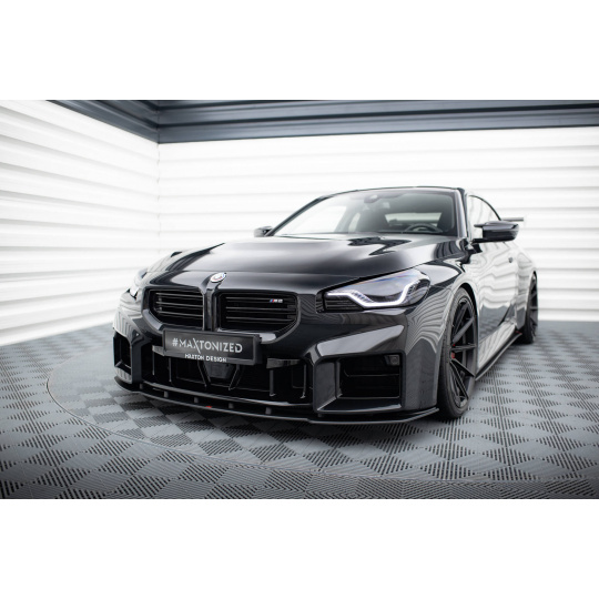 Maxton Design "Street Pro" spoiler pod přední nárazník ver.1 pro BMW M2 G87, plast ABS bez povrchové úpravy