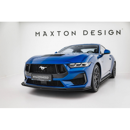 Maxton Design "Street Pro" spoiler pod přední nárazník pro Ford Mustang Mk7 GT, plast ABS bez povrchové úpravy