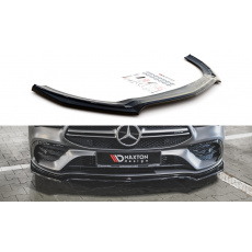 Maxton Design spoiler pod přední nárazník pro Mercedes CLA C118/AMG 35, černý lesklý plast ABS