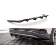 Maxton Design středový spoiler pod zadní nárazník s žebrováním pro Audi Q4 e-tron Mk1 Sportback, carbon-Look