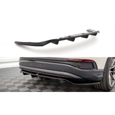 Maxton Design středový spoiler pod zadní nárazník s žebrováním pro Audi Q4 e-tron Mk1 Sportback, Carbon-Look Maxton Design středový spoiler pod zadní nárazník s žebrováním pro Audi Q4 e-tron Mk1 Sportback, Carbon-Look