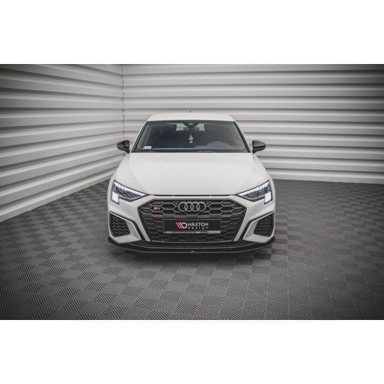 Maxton Design "Street Pro" spoiler pod přední nárazník pro Audi A3 8Y, plast ABS bez povrchové úpravy, S-Line