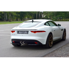 Maxton Design boční difuzory pod zadní nárazník pro Jaguar F-type Mk1, černý lesklý plast ABS
