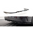 Maxton Design středový spoiler pod zadní nárazník s žebrováním pro Mercedes třída C W205 Facelift/AMG-Line/Sedan, carbon-Look