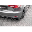 Maxton Design boční difuzory pod zadní nárazník pro Audi S3 8V FL, černý lesklý plast ABS, Sportback