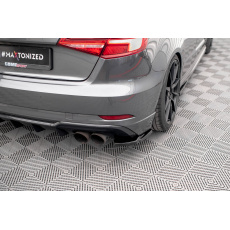 Maxton Design boční difuzory pod zadní nárazník pro Audi S3 8V FL, černý lesklý plast ABS, Sportback