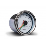 Autogauge přídavný ukazatel tlaku vzduchu dvouručičkový bílý