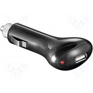 Automobilový napájecí zdroj 5V/1x2A USB černý