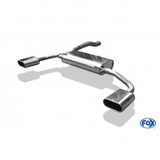 Fox Sportauspuff koncový tlumič výfuku s koncovkou 160x80 Typ 52 na obou stranách pro Renault Avantime s motorem 2.0 T, 3.0