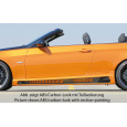 Rieger boční práh mont. strana pravá pro BMW řada 3 E92, E93 kabriolet, kupé vč. faceliftu, r.v. 03/07-02/10, 03/10-, 09/06-02/10, plast ABS s povrchovou úpravou Carbon-Look, s prolisem, s prolisem a dvěma výřezy