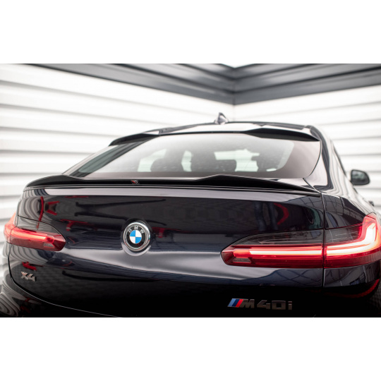 Maxton Design prodloužení spoileru 3d pro BMW X4 G02 Facelift, černý lesklý plast ABS, M-Pack