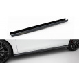 Maxton Design difuzory pod boční prahy ver.3 pro Volkswagen Golf GTI Mk8, černý lesklý plast ABS
