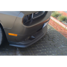 Maxton Design spoiler pod přední nárazník pro Dodge Challenger Mk3, černý lesklý plast ABS