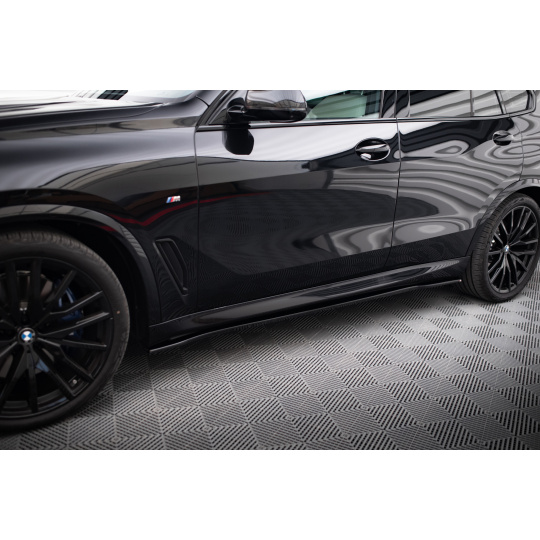 Maxton Design difuzory pod boční prahy pro BMW X5 G05, černý lesklý plast ABS, M-pack Maxton Design difuzory pod boční prahy pro BMW X5 G05, černý lesklý plast ABS, M-pack
