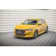 Maxton Design spoiler pod přední nárazník pro Peugeot 208 Mk2, černý lesklý plast ABS