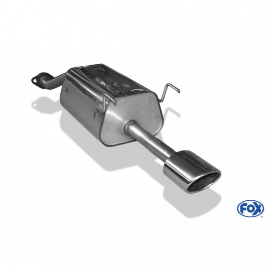 Fox Sportauspuff koncový tlumič výfuku s koncovkou 115x85 Typ 32 pro Honda Civic VII s motorem 1.7 (EM2) Fox Sportauspuff koncový tlumič výfuku s koncovkou 115x85 Typ 32 pro Honda Civic VII s motorem 1.7 (EM2)