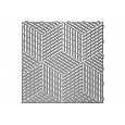 3D dlaždice modulární podlahy 40 x 40 cm, barva: světle šedá