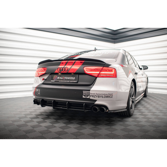 Maxton Design "Street Pro" difuzor zadního nárazníku pro Audi S8 D4, plast ABS bez povrchové úpravy