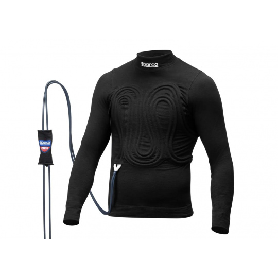 Sparco chladicí triko s dlouhým rukávem s homologací FIA a SFI, chlazení vpředu i vzadu, barva: černá, velikost: XXL Sparco chladicí triko s dlouhým rukávem s homologací FIA a SFI, chlazení vpředu i vzadu, barva: černá, velikost: XXL