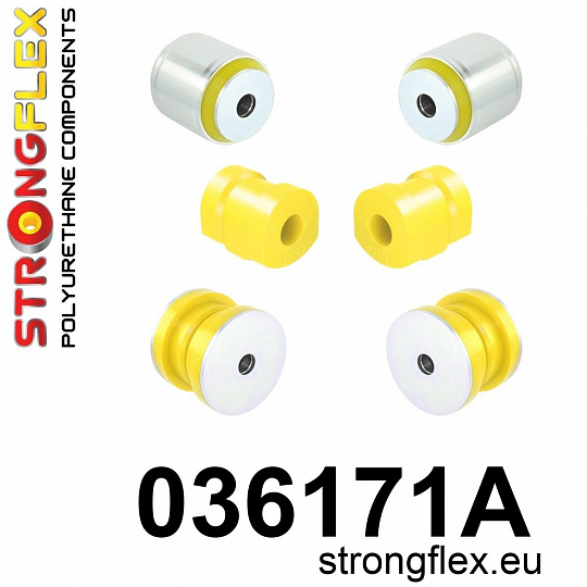 036171A: Strongflex Sada silentbloků předního zavěšení varianta SPORT 036171A: Strongflex Sada silentbloků předního zavěšení varianta SPORT
