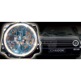 Přední světla VW Golf II (2) - chromová, angel eyes