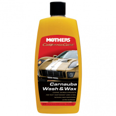 Mothers California Gold Carnauba Wash & Wax - luxusní hustý autošampon s karnaubským voskem, 473 ml