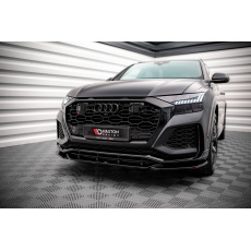 Maxton Design spoiler pod přední nárazník ver.2 pro Audi RSQ8 Mk1, černý lesklý plast ABS