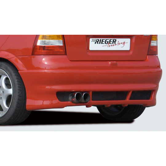 Rieger spoiler pod zadní nárazník pro Opel Astra G 3-dvéř., 5-dvéř., fastback, plast ABS bez povrchové úpravy