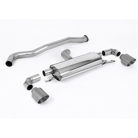 Milltek Sport výfukový systém OPF/GPF Back 3" / 76mm bez rezonátoru (hlasitější) pro Toyota Yaris Gen1 GR/GR Circuit Pack 1.6T (s OPF/GPF) 2020-2024, typ koncovek: GT-115 titanové